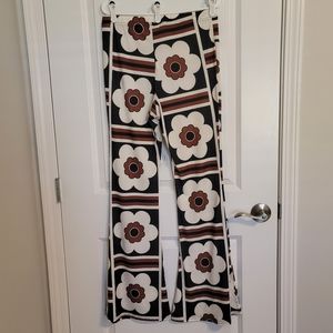 NASTY GAL FLORAL PRINT HOBO PANTS